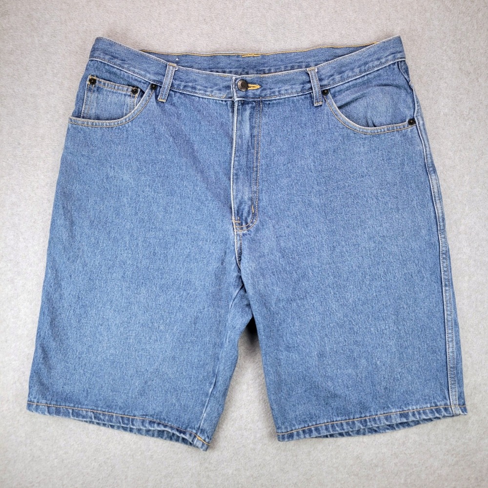 Bigleboy Denim Shorts Mens 36 Blue Relaxed Fit 100% Cotton Medium Wash 5-Pocket
